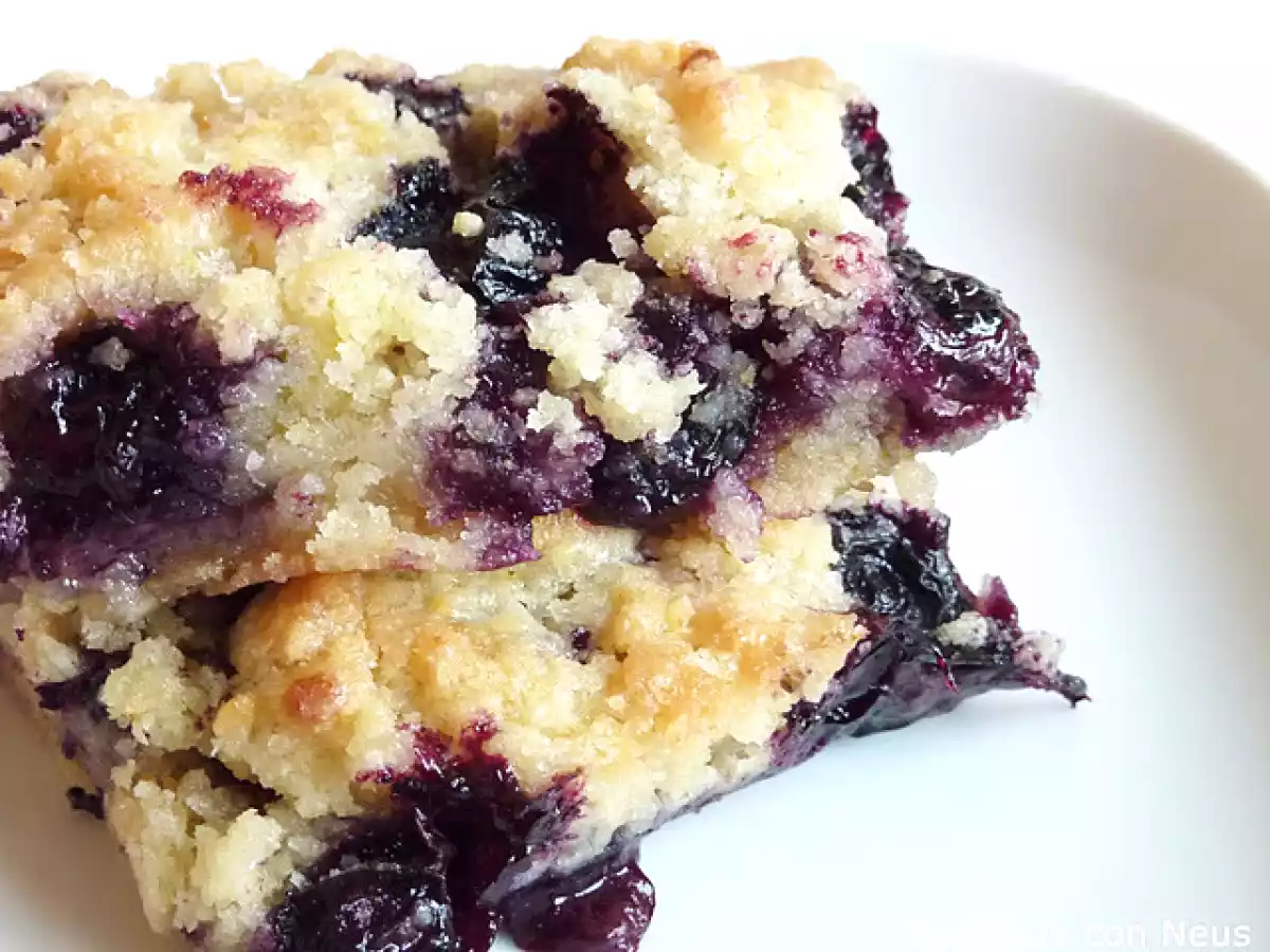 Crumble de arándanos