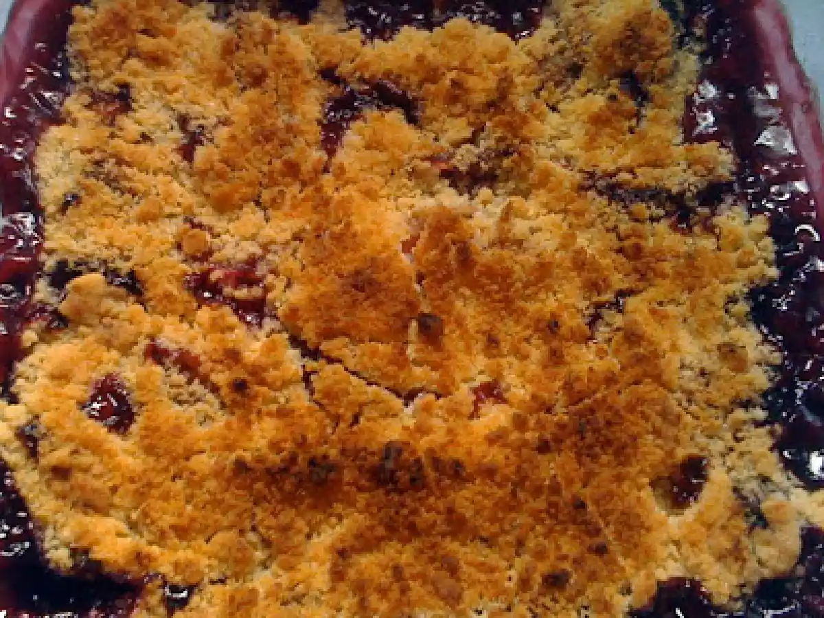 Crumble de ciruelas - Plum crumble
