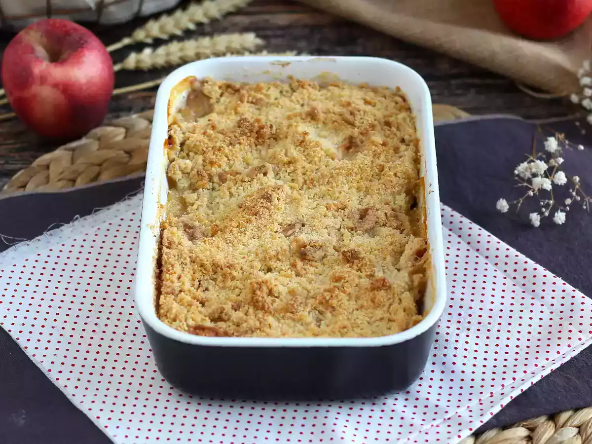 Crumble de manzana súper fácil