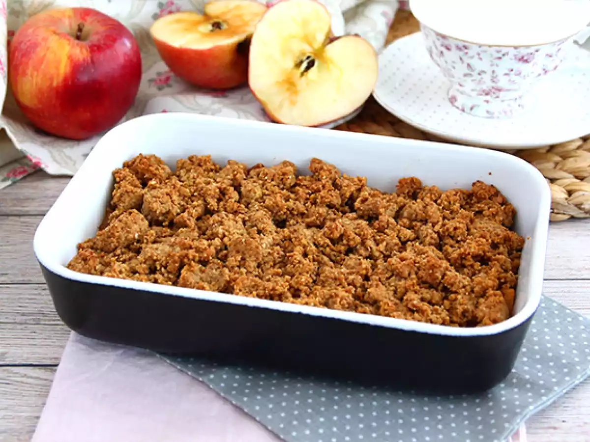 Crumble de manzana (vegano y sin gluten) - foto 3