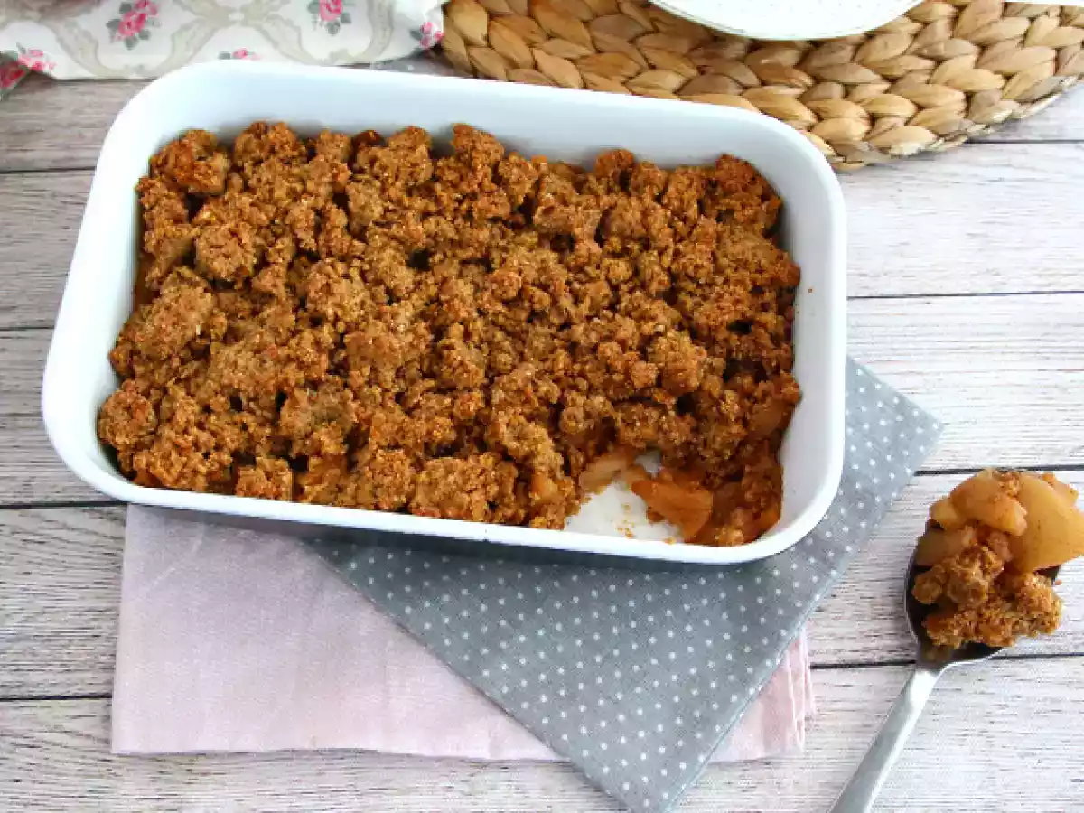 Crumble de manzana (vegano y sin gluten) - foto 4