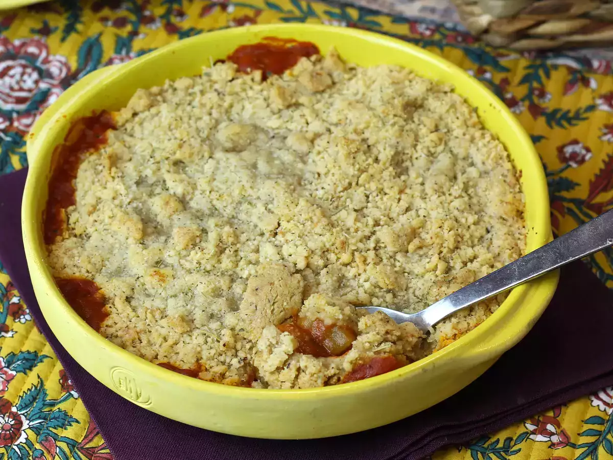 Crumble de pisto de verduras, ¡un plato rápido y fácil que te encantará! - foto 2