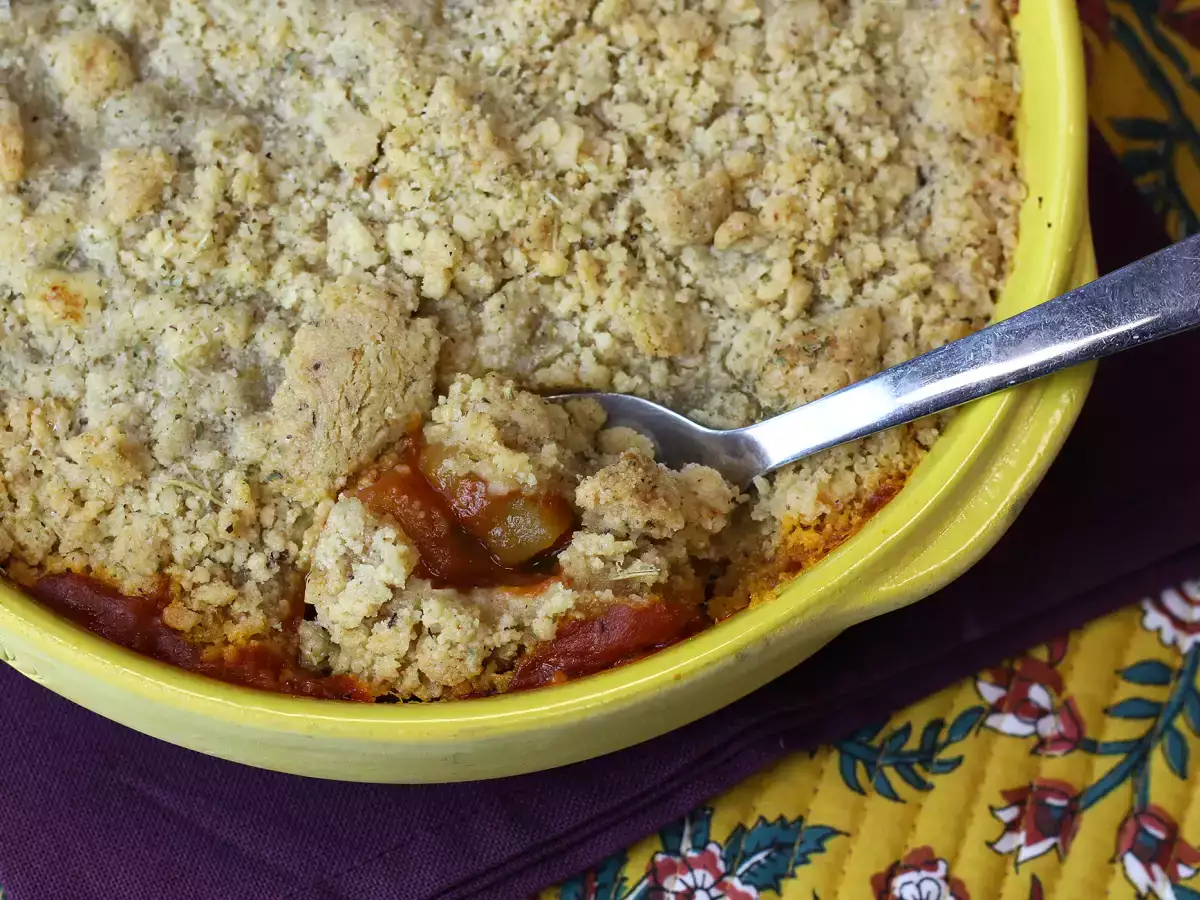 Crumble de pisto de verduras, ¡un plato rápido y fácil que te encantará! - foto 3