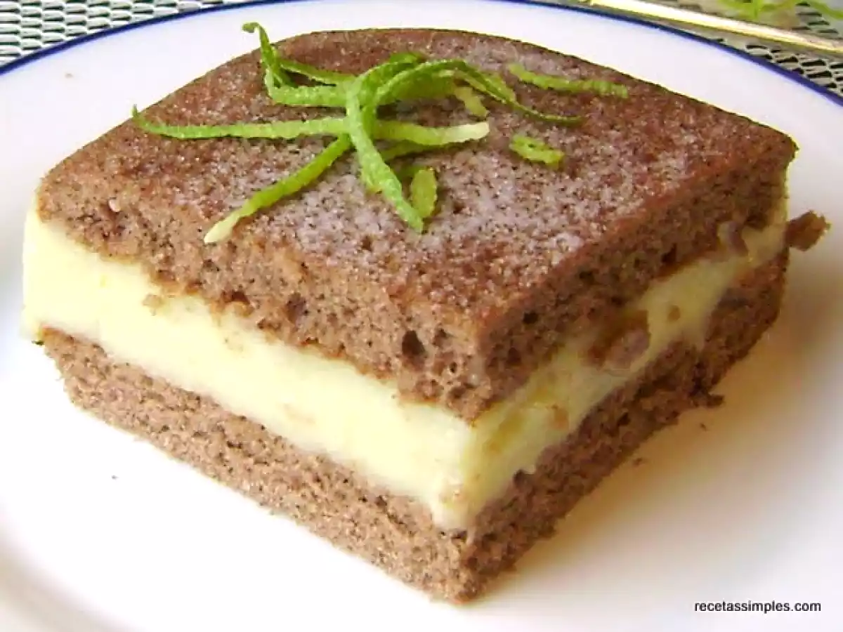 Cuadrados de chocolate y limón