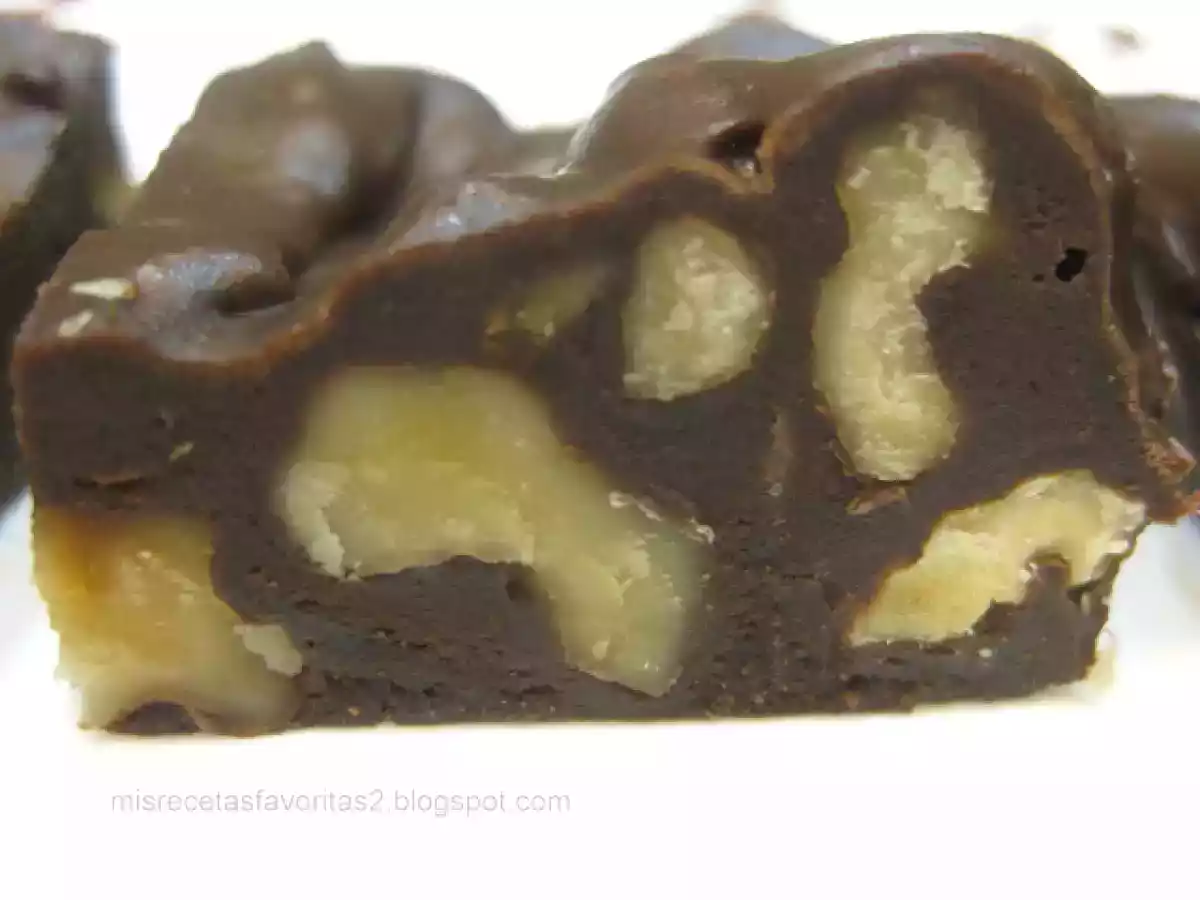 Cuadritos de fudge de chocolate y nueces - foto 2