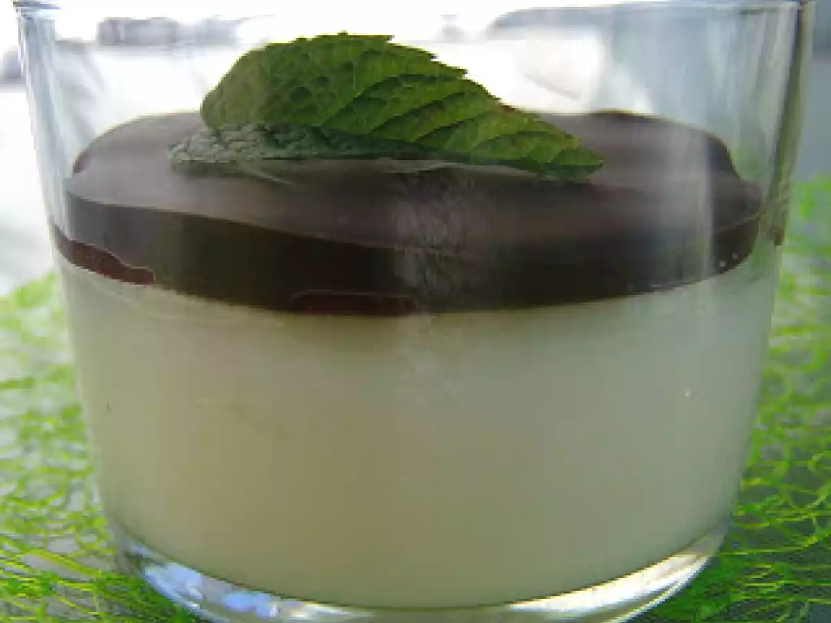 Cuajada de naranja y chocolate