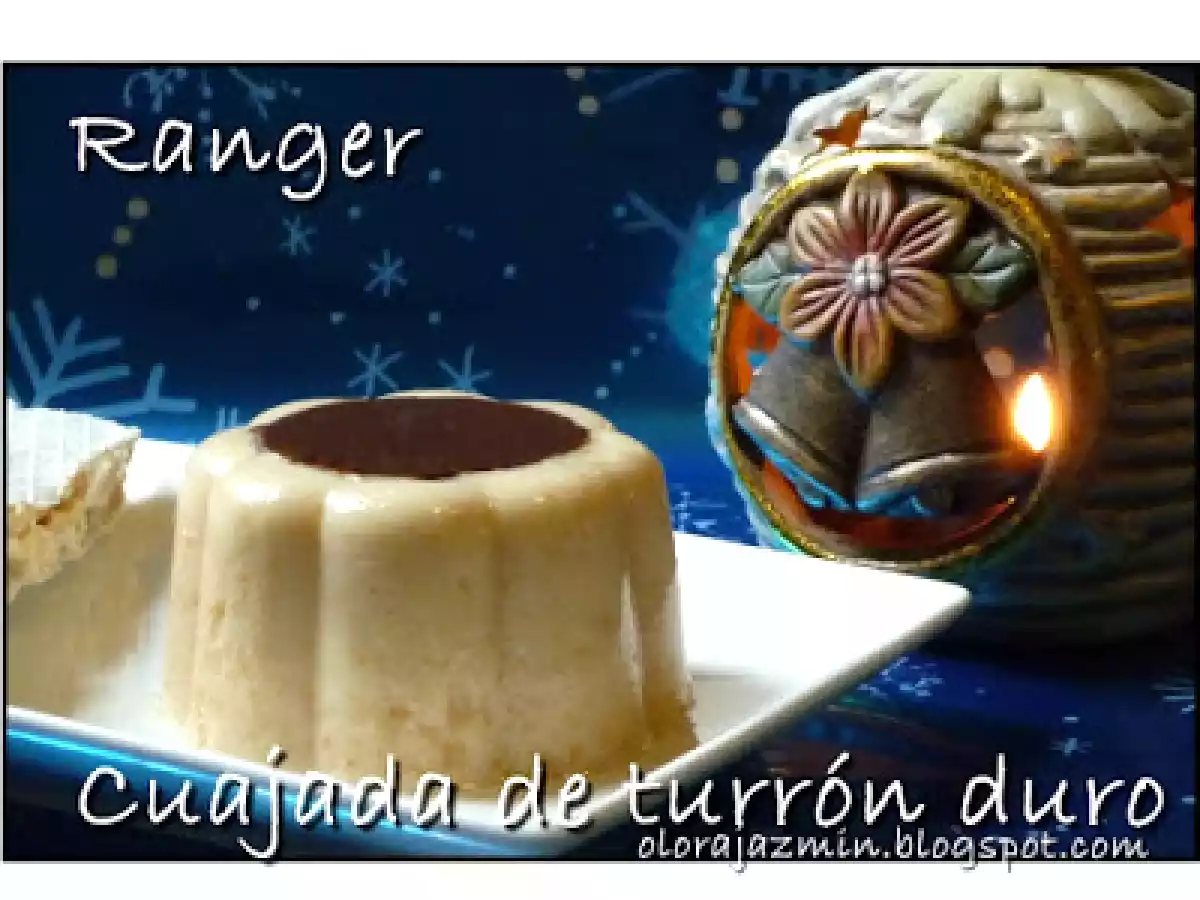 Cuajada de turrón duro