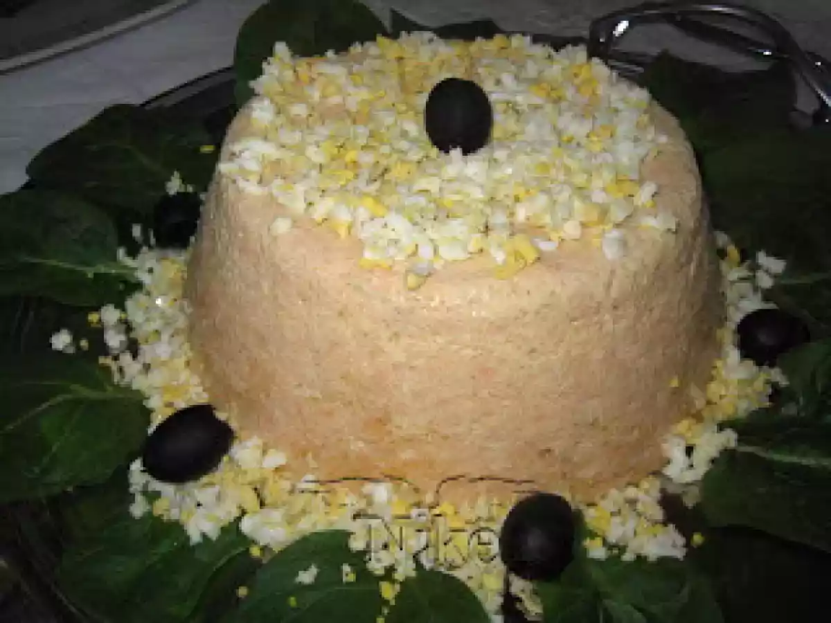 CUANDO VIENEN MUCHOS A COMER: PUDING DE SALMÓN Y LANGOSTINOS