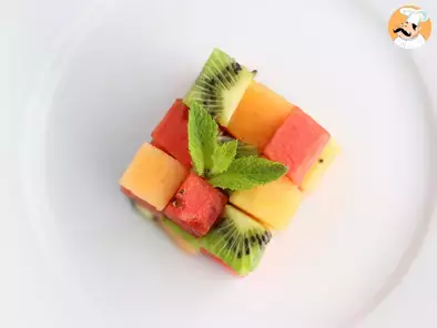 Cubo de rubik de fruta, ensalada de frutas con estilo - foto 2