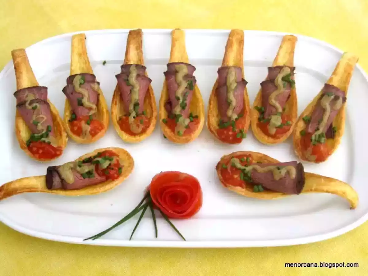 Cucharas de masa brisa con roastbeef - foto 2