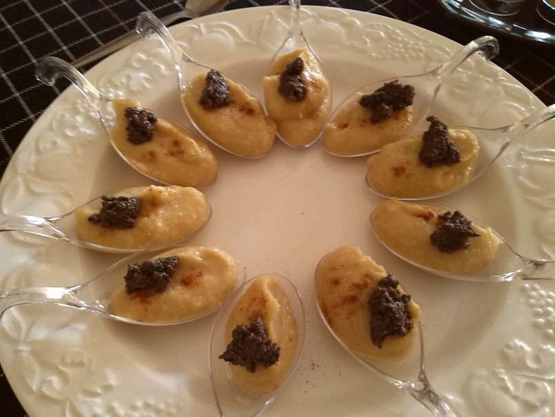 Cucharitas de humus con olivada - foto 3