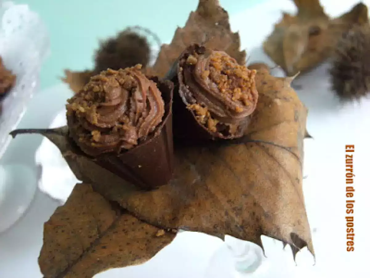 Cucurucho de Trufa a la Castaña con Gofio Frito - foto 3