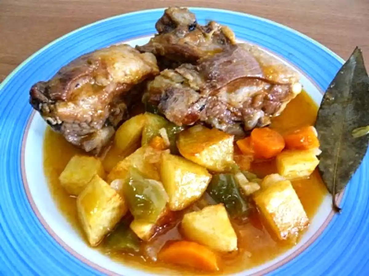 Cuello de ternasco guisado