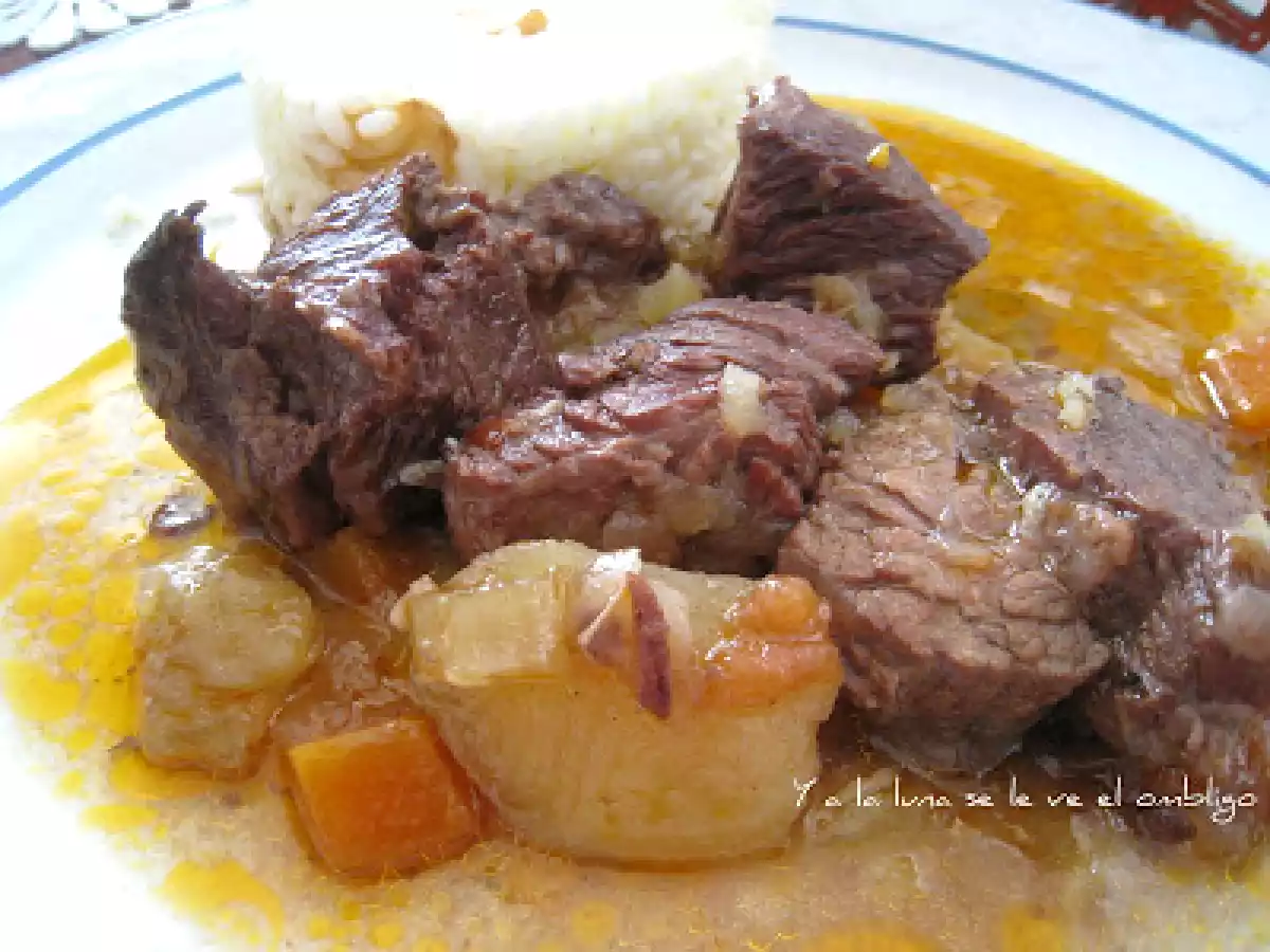 Cuello de ternera estofado