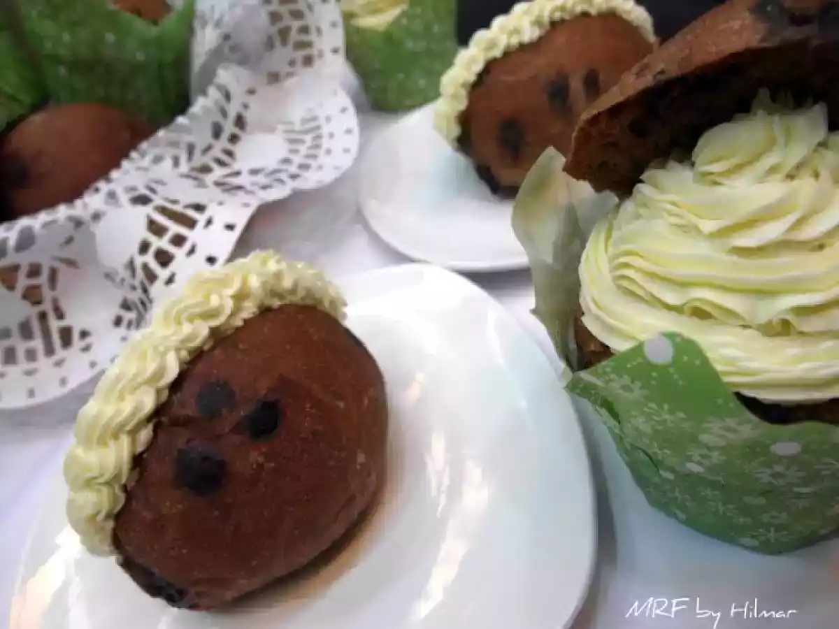 Cupbreads de chocolate con crema de leche condensada - foto 4