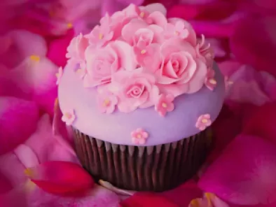Cupcake de chocolate y Rosas, con premio