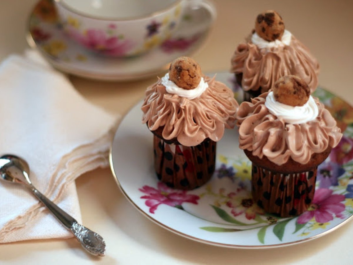 Cupcakes chocolate y vainilla, Receta Petitchef