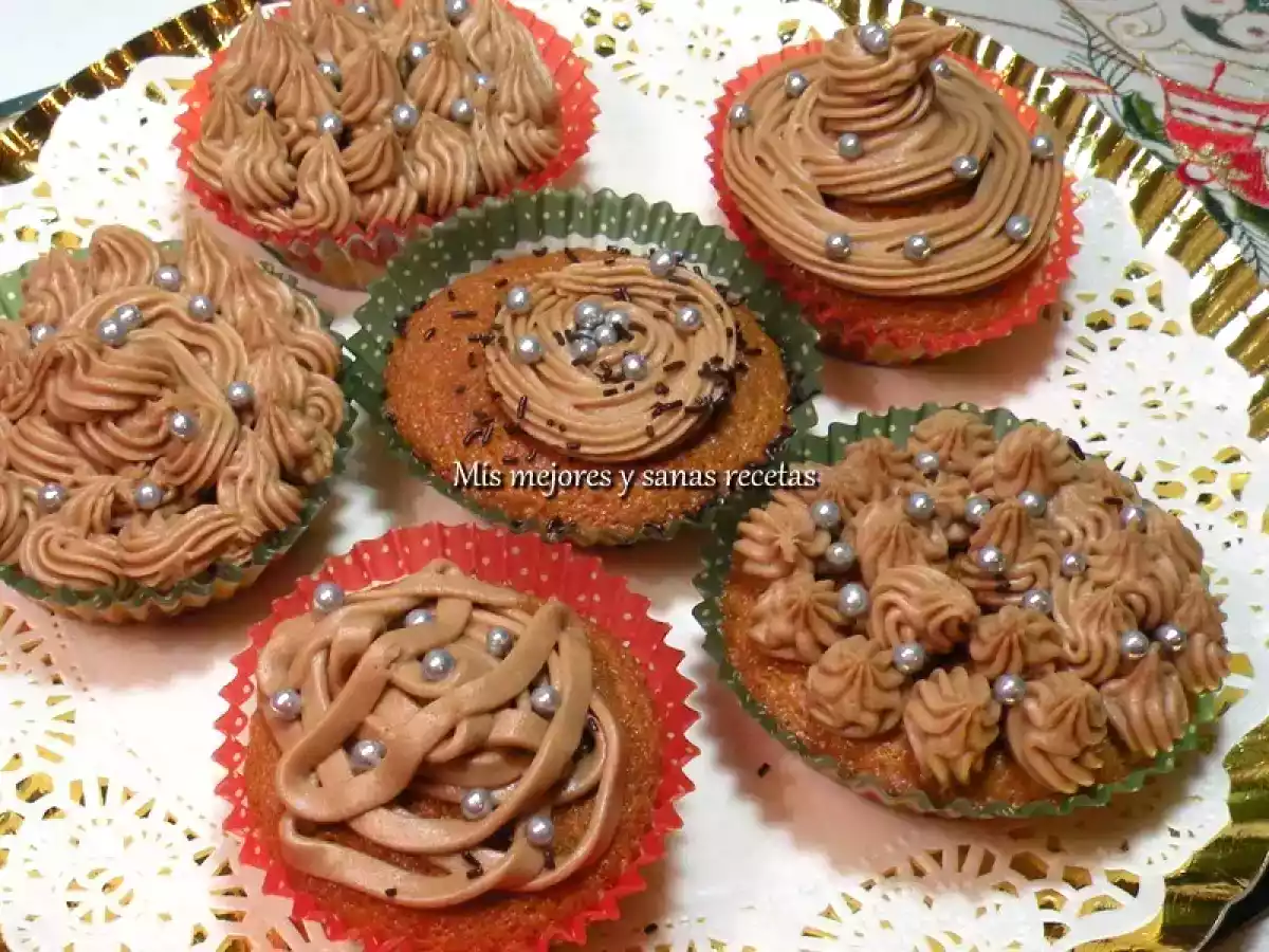 Cupcakes con buttercream de baileys.