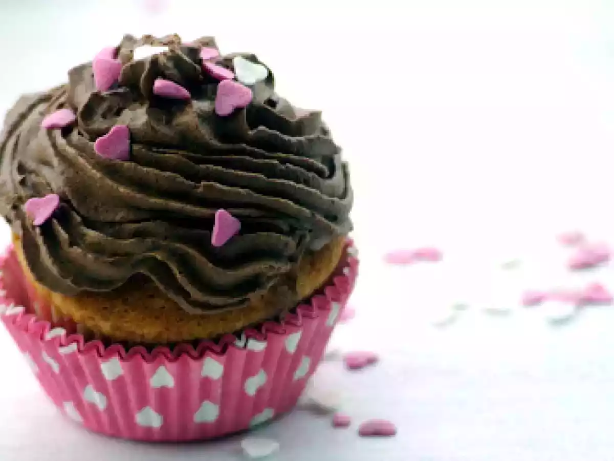 Cupcakes con frosting de trufa