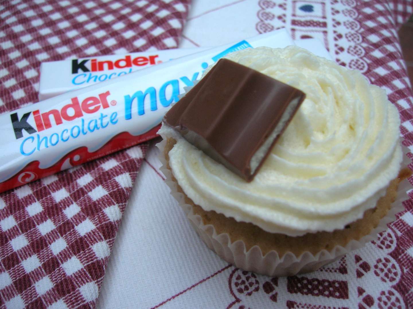 Cupcakes de chocolate kinder, Receta Petitchef