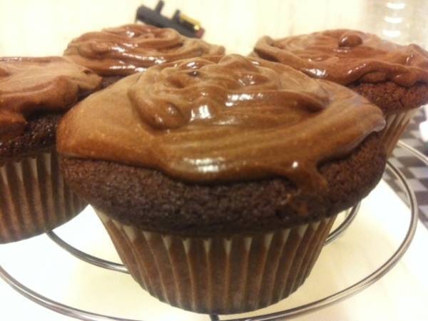 Cupcakes de chocolate sin gluten