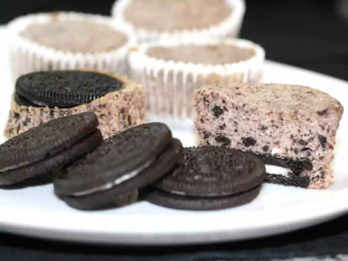 Cupcakes de galletas Oreo