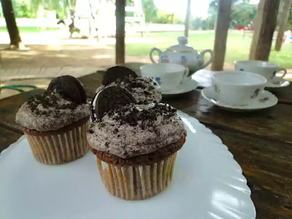 Cupcakes de Galletas Oreo