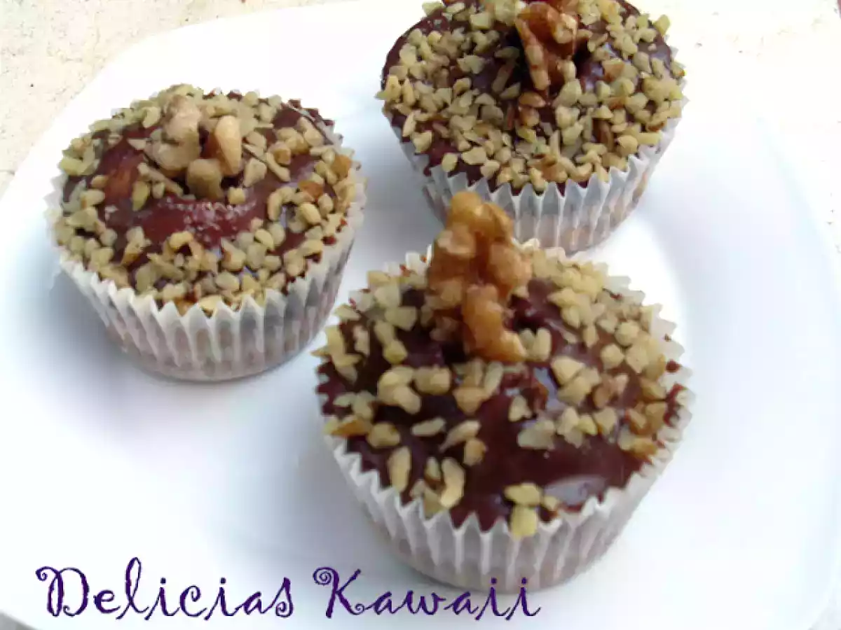 Cupcakes de nuez y chocolate - foto 2