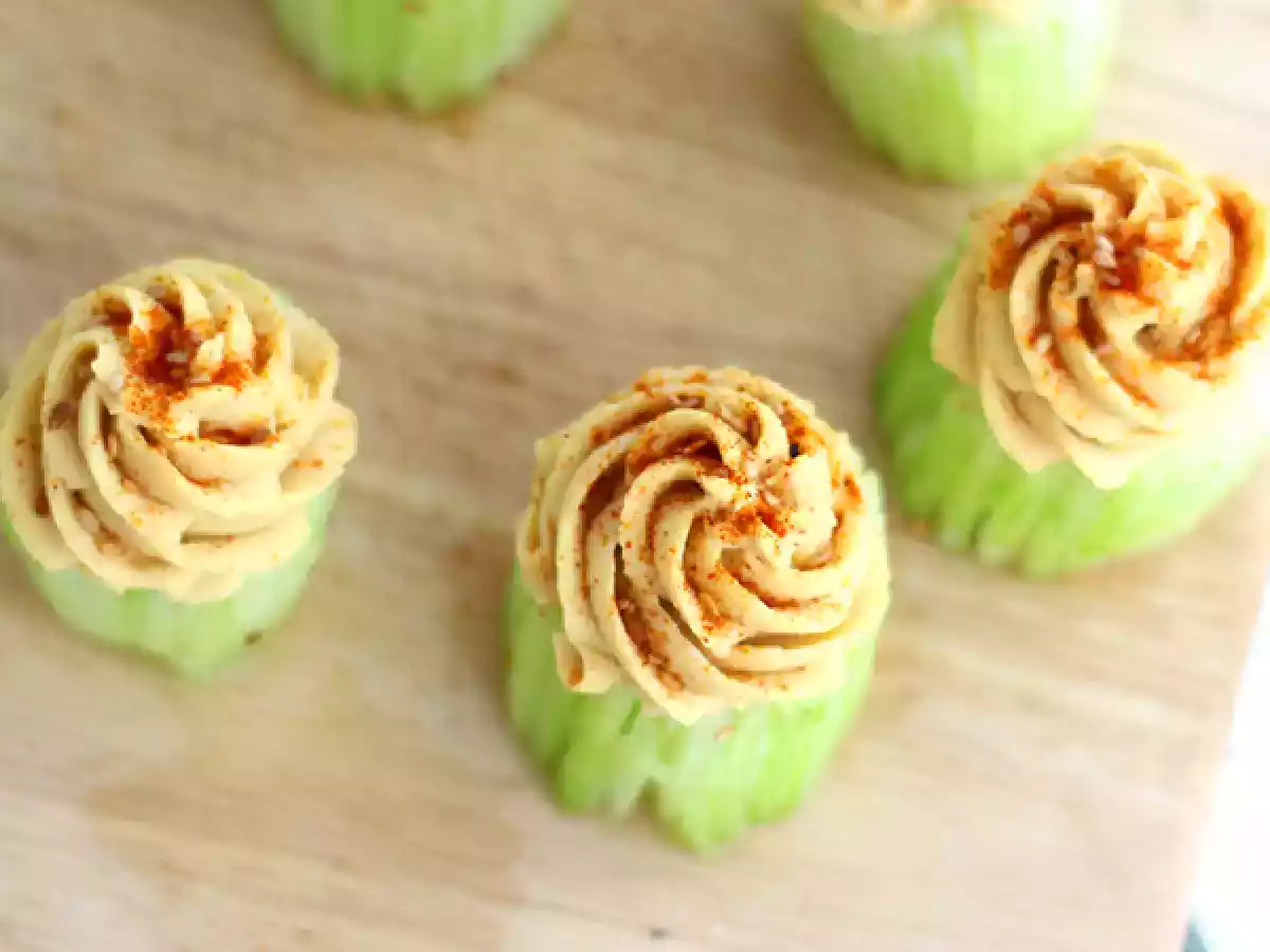 Cupcakes de pepino y hummus - foto 4