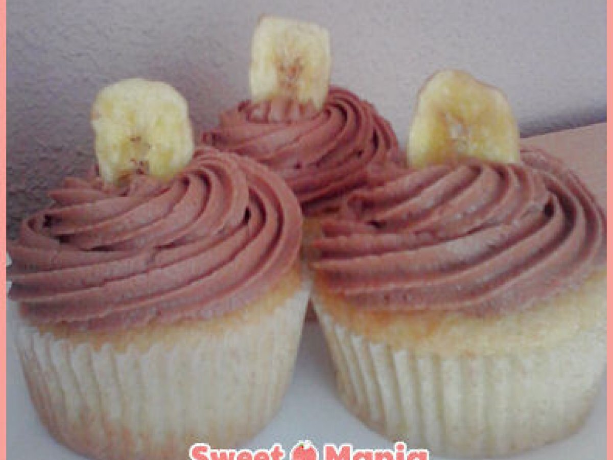 Cupcakes de platano y nutella Receta Petitchef