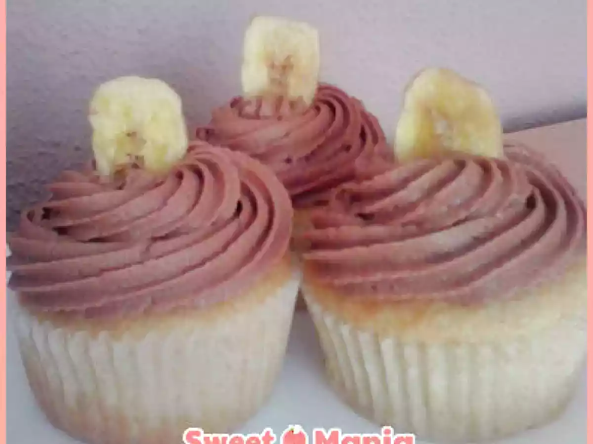 Cupcakes de platano y Nutella