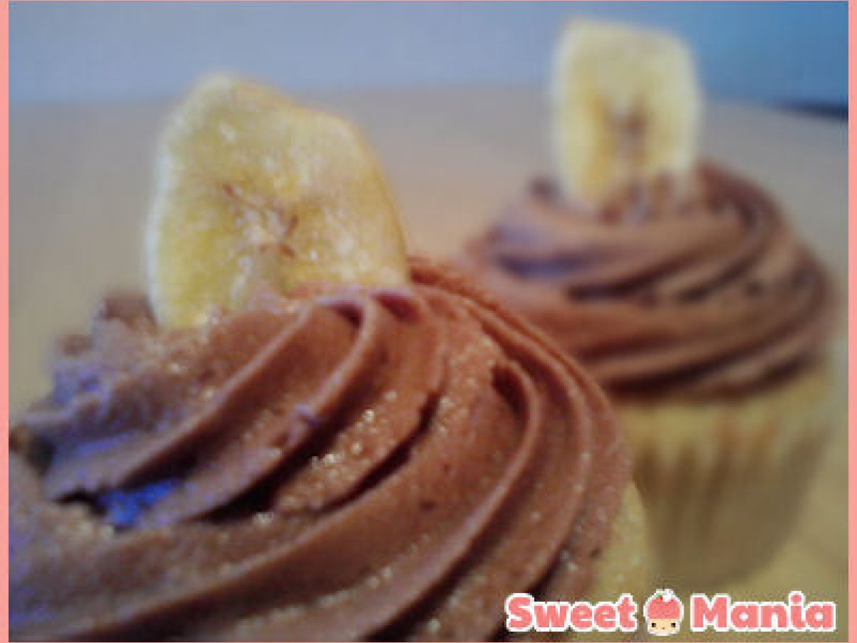 Cupcakes de platano y nutella Receta Petitchef