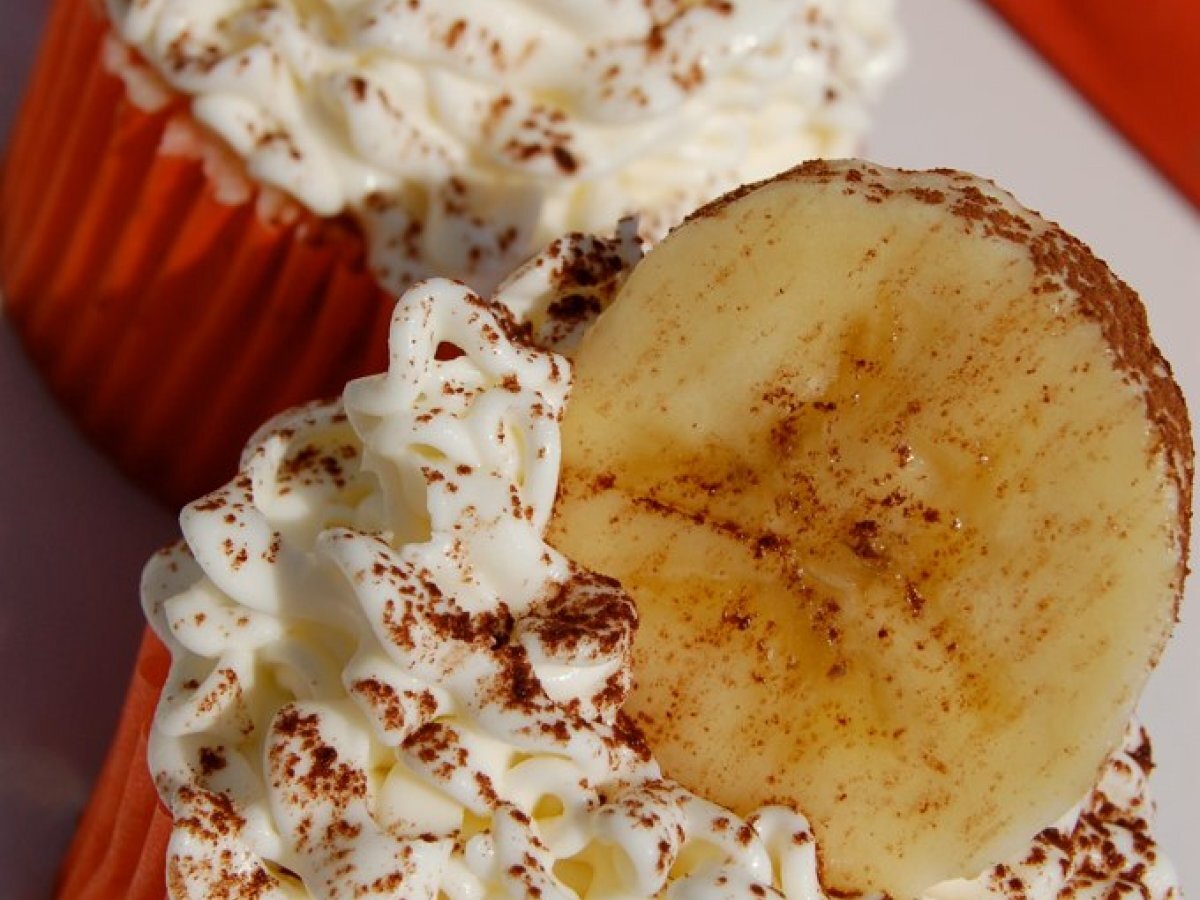 Cupcakes de plátano y vainilla Receta Petitchef