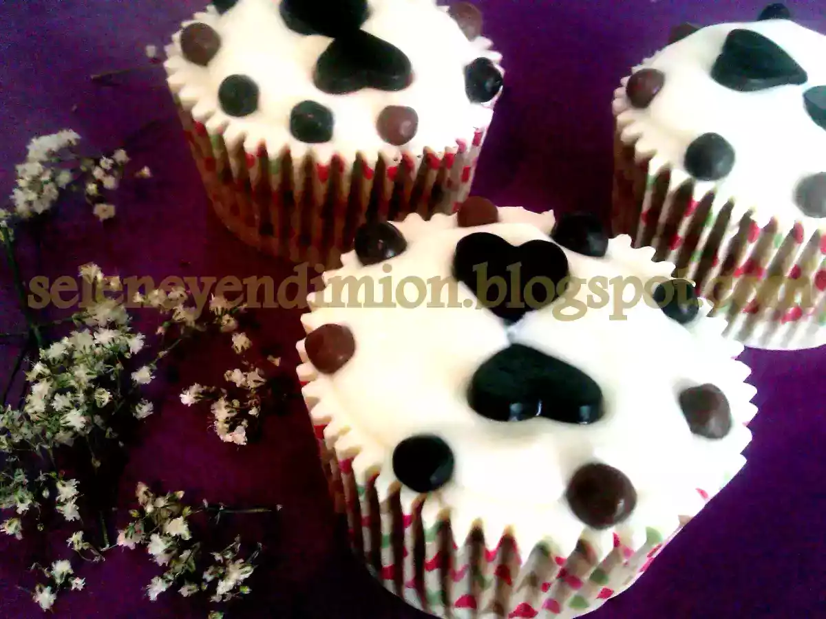 Cupcakes de Tarta de queso en microondas