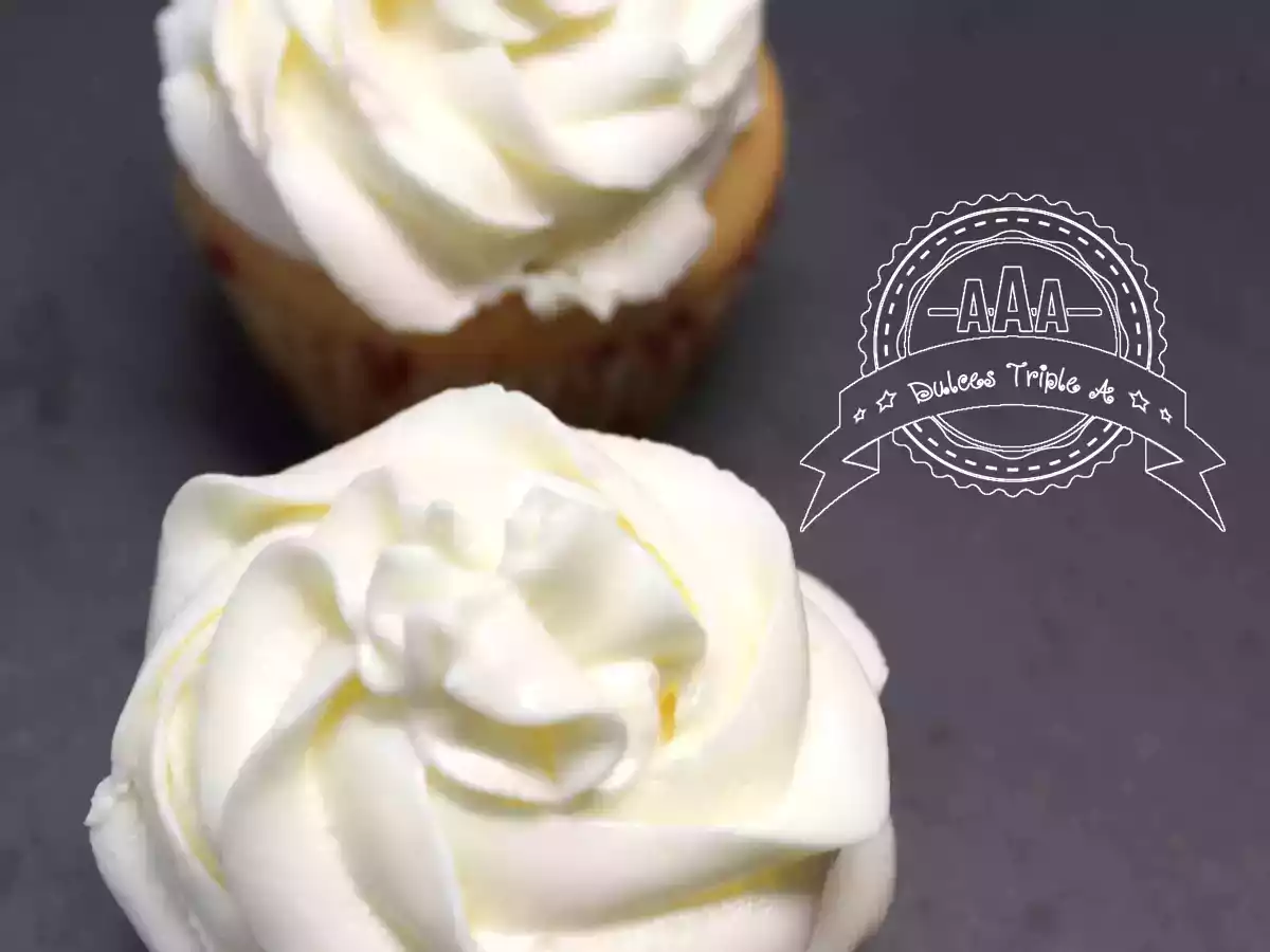 Cupcakes de Vainilla con crema de queso