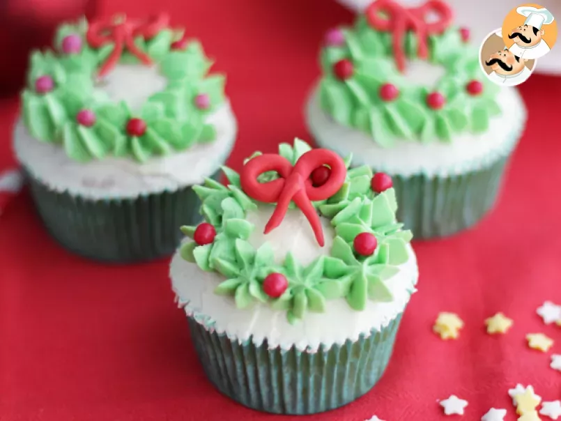Cupcakes decoradas de Navidad - Receta Petitchef