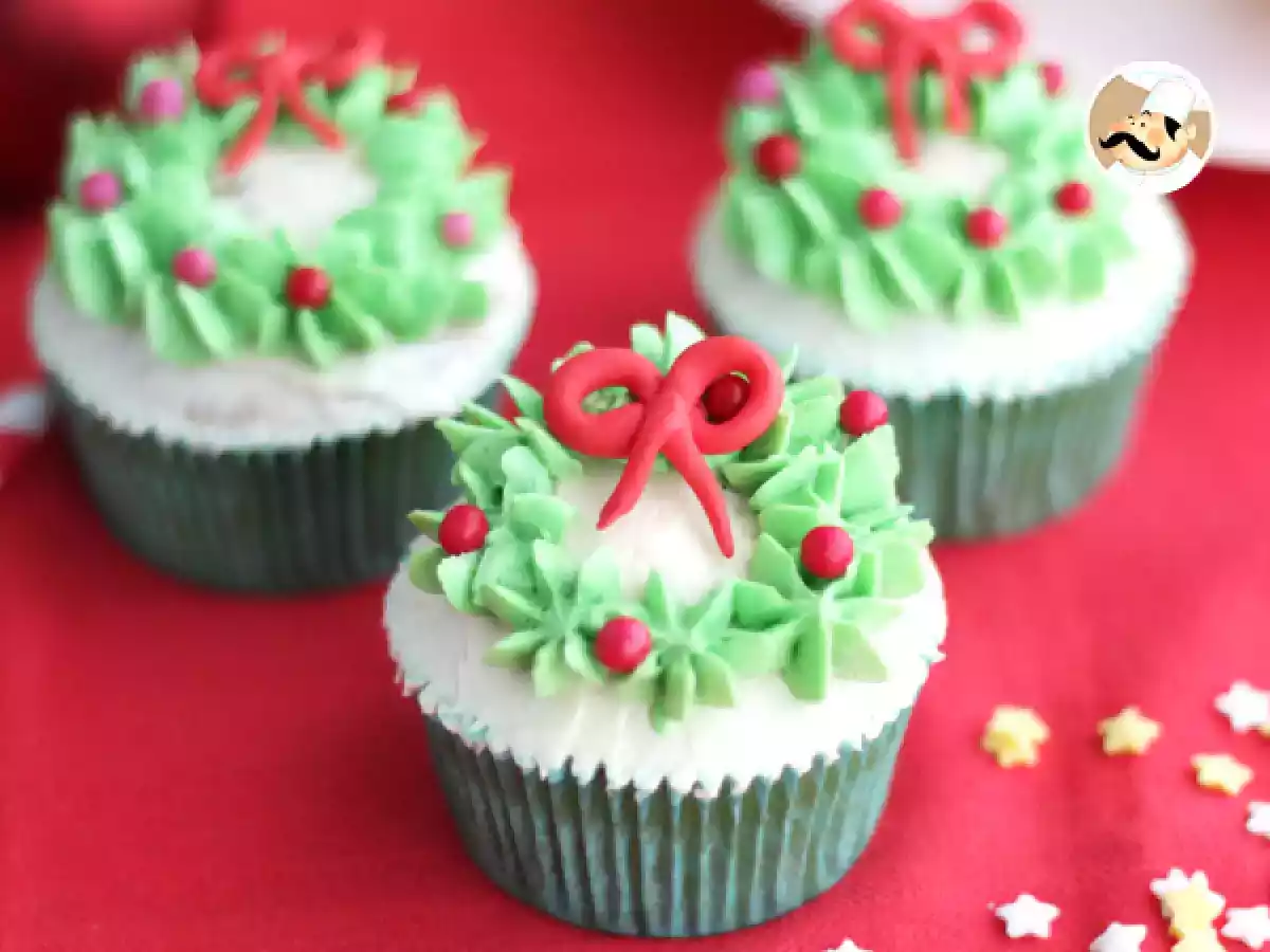 Cupcakes decoradas de Navidad