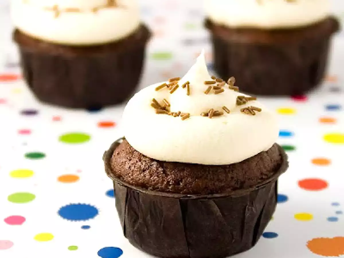 Cupcakes veganos de chocolate - foto 2