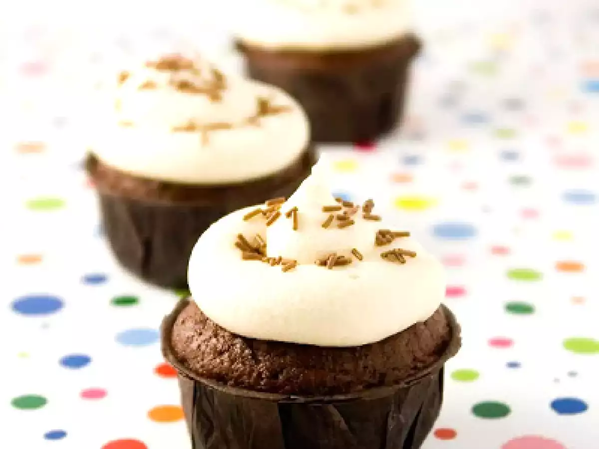 Cupcakes veganos de chocolate - foto 4