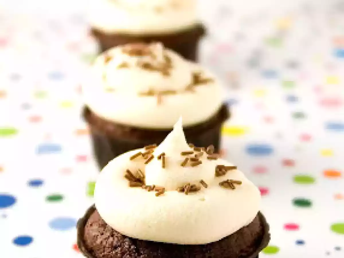 Cupcakes veganos de chocolate - foto 6