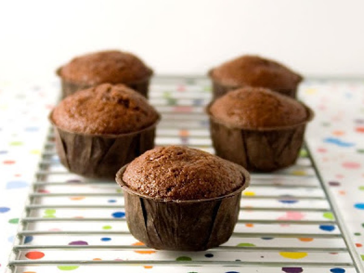 Cupcakes veganos de chocolate Receta Petitchef