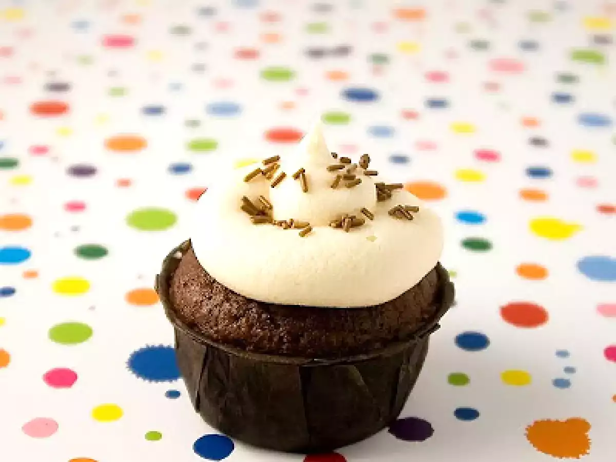 Cupcakes veganos de chocolate - foto 11