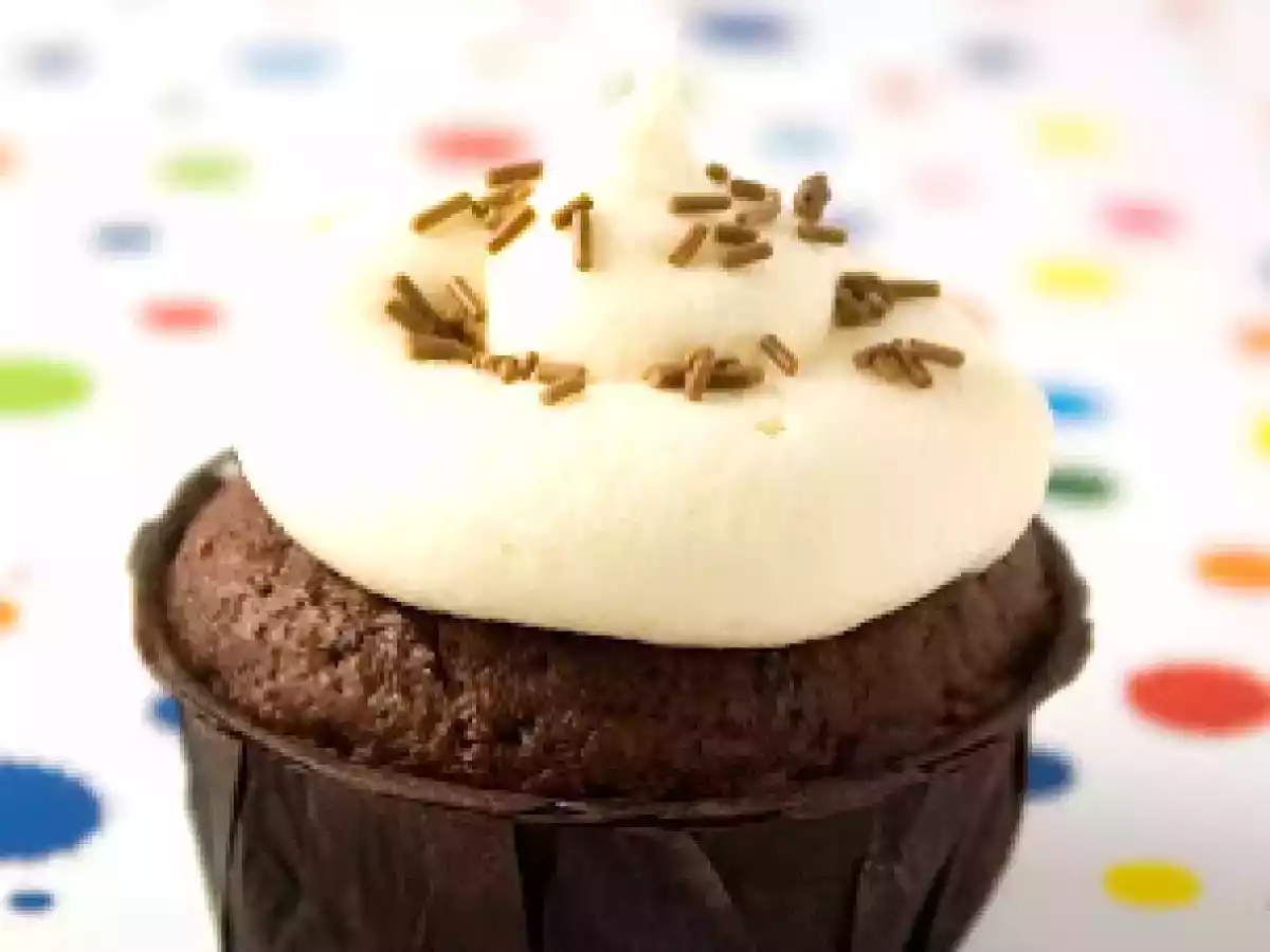 Cupcakes veganos de chocolate - foto 12