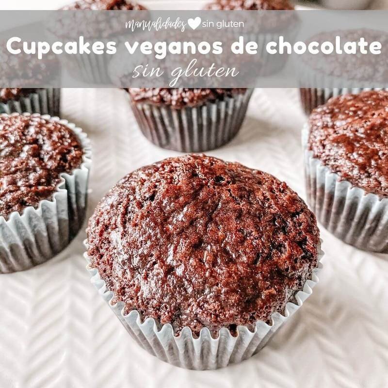 Cupcakes veganos y sin gluten de chocolate Receta Petitchef