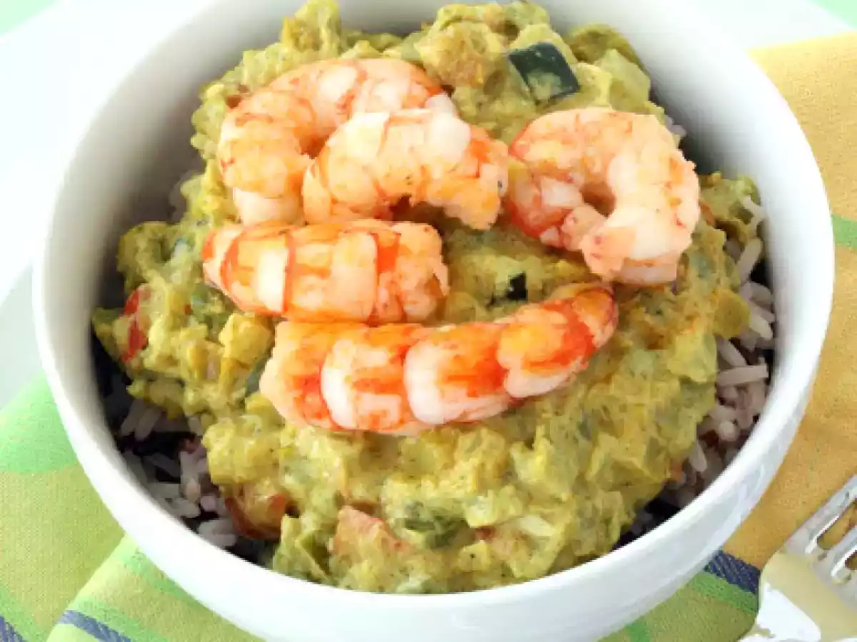 Curry de gambas con leche de coco - foto 2