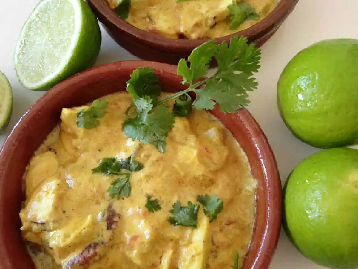 Curry de pulpo con leche de coco