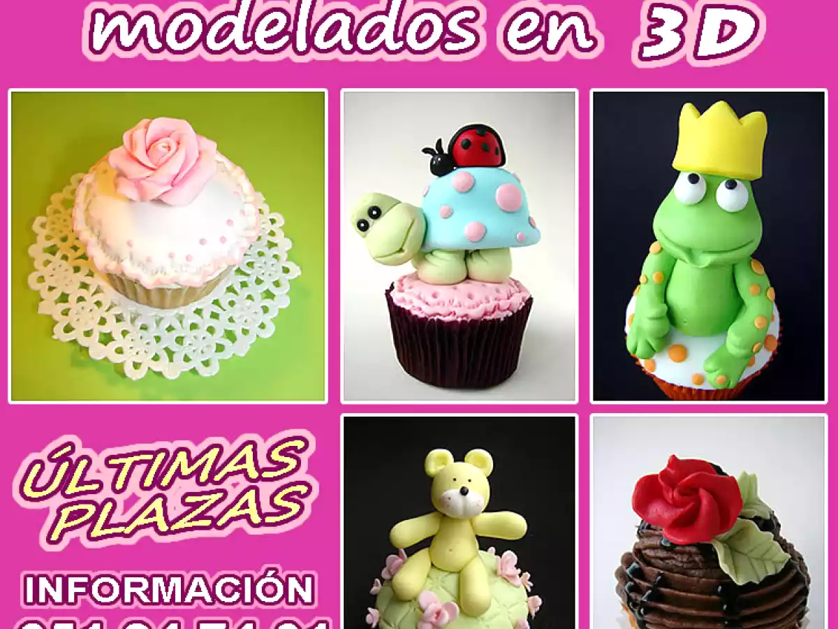 Curso decoración tartas y cupcakes con fondant