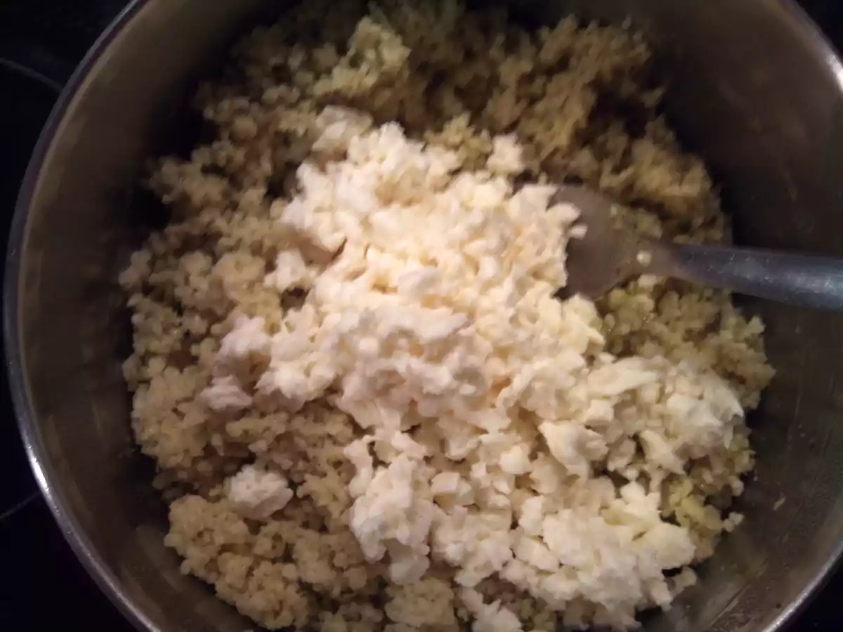 Cuscus al pesto e melanzane - Cuscús con pesto y berenjenas - foto 3