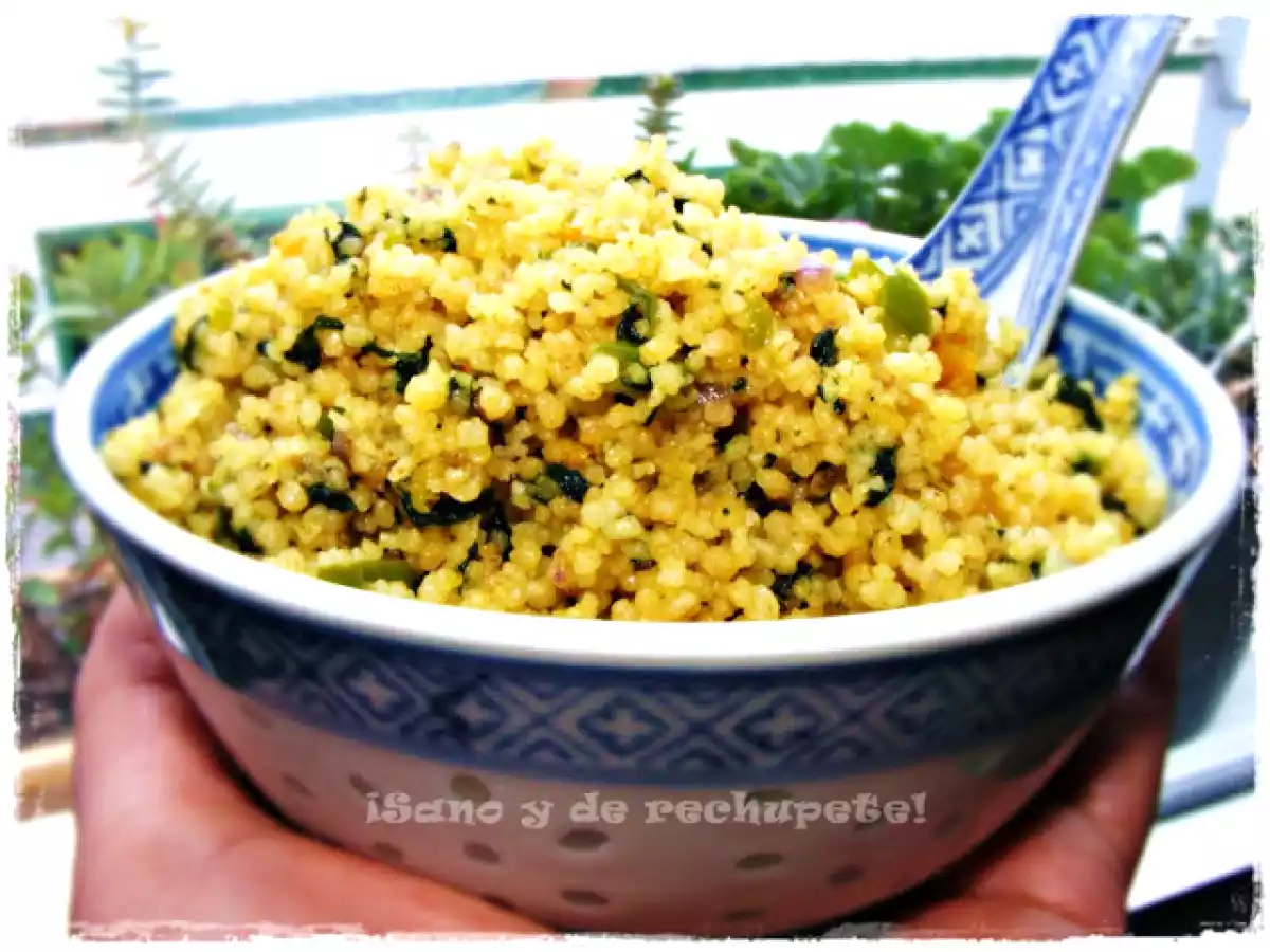 Cuscús con espinacas