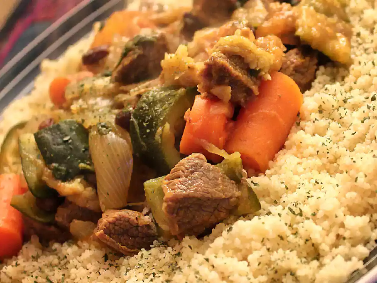 Cuscús de ternera y verduras